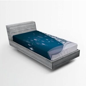 Elegant Blue Twin Fitted Sheet